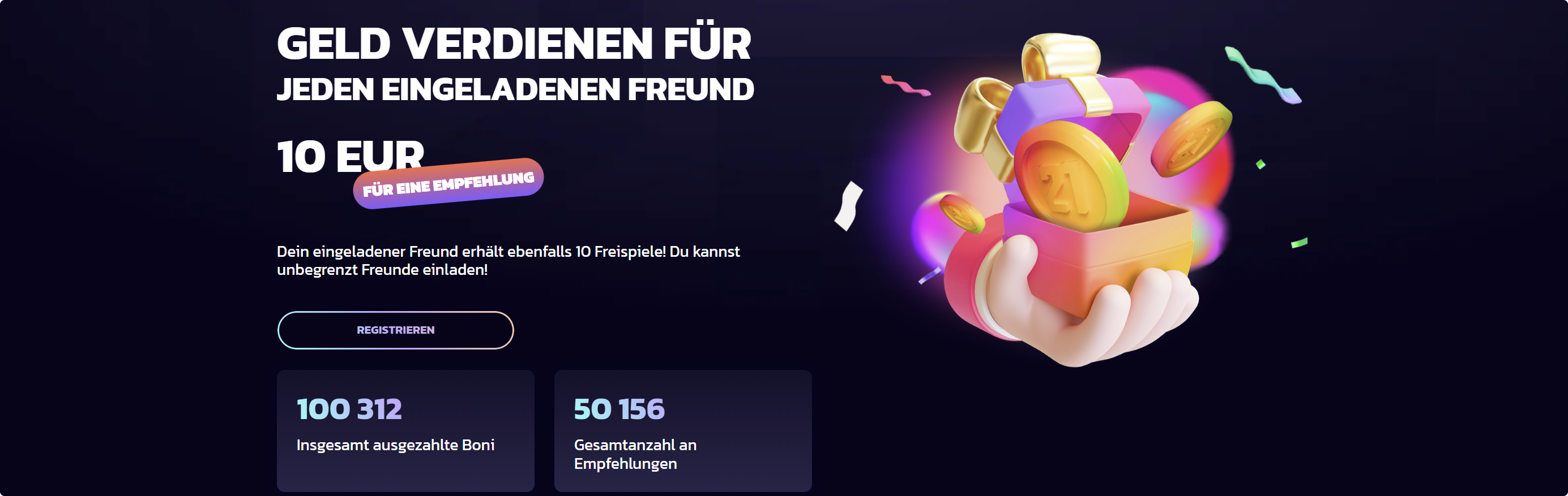 21bit Casino Referral Programm Freunde einladen Deutschland